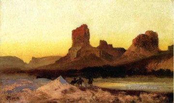 Tomás Morán Painting - Indios en la escuela de las Montañas Rocosas de Green River Thomas Moran